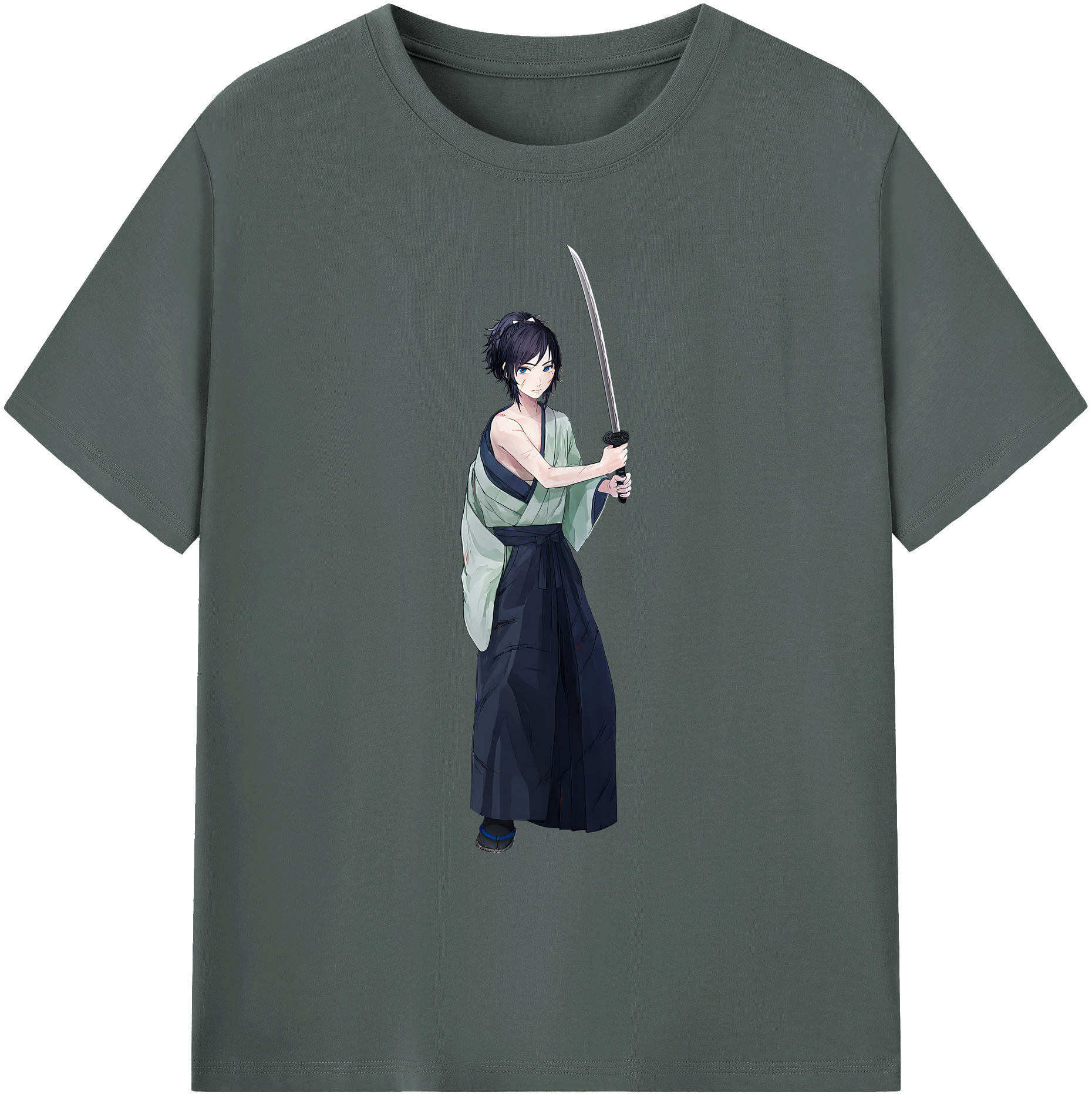 （画像用） 刀剣乱舞 Touken Ranbu 綿100％ メンズ半袖Tシャツ｜肌触りやわらか＆通気性